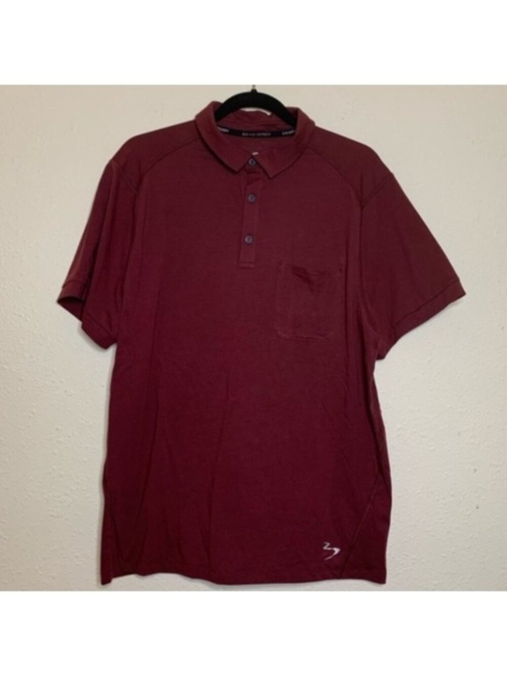 Beachbody Red Fusion Polo Short Sleeve Shirt